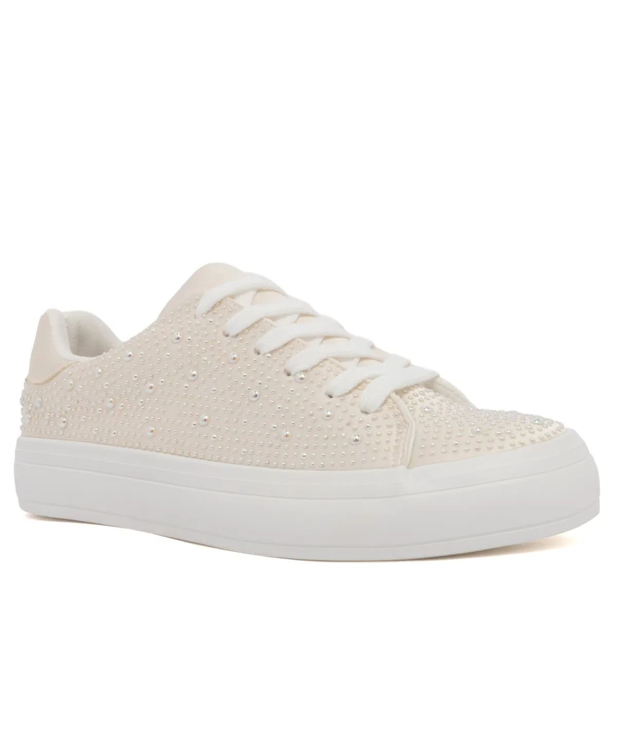 Sparklers Casual Padded Insole Lace-Up Sneakers by Sugar