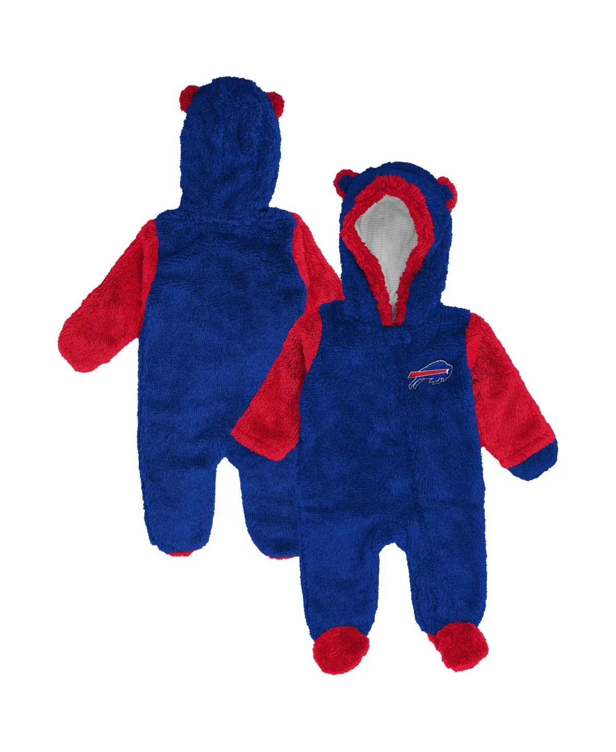 Buffalo Bills Teddy Fleece Bunting Full-Zip Sleeper by Outerstuff