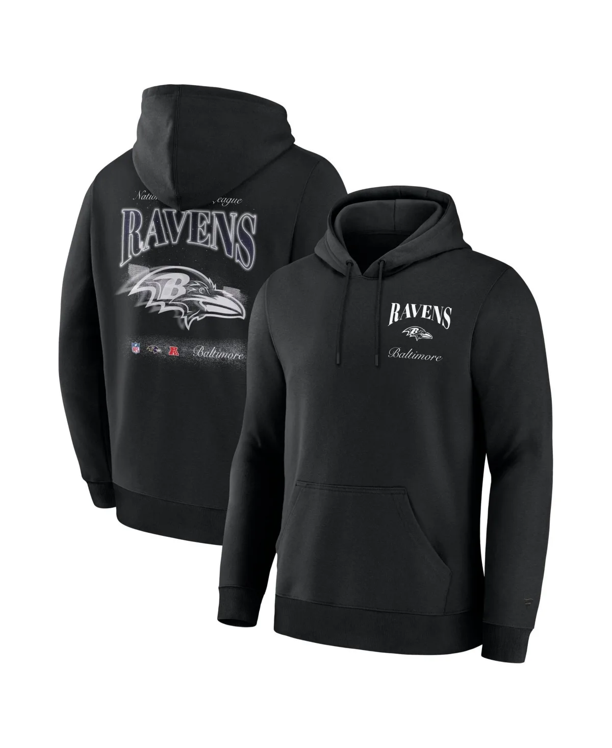 Baltimore Ravens Nightfall Long Sleeve Fleece Hoodie by Fanatics