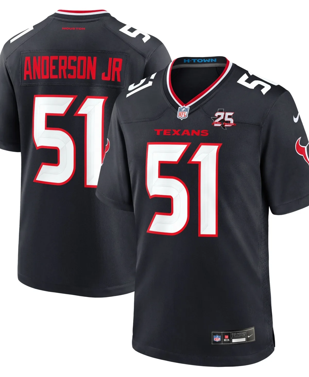 Will Anderson Jr. Houston Texans Team 25th Season Game Jersey by Nike