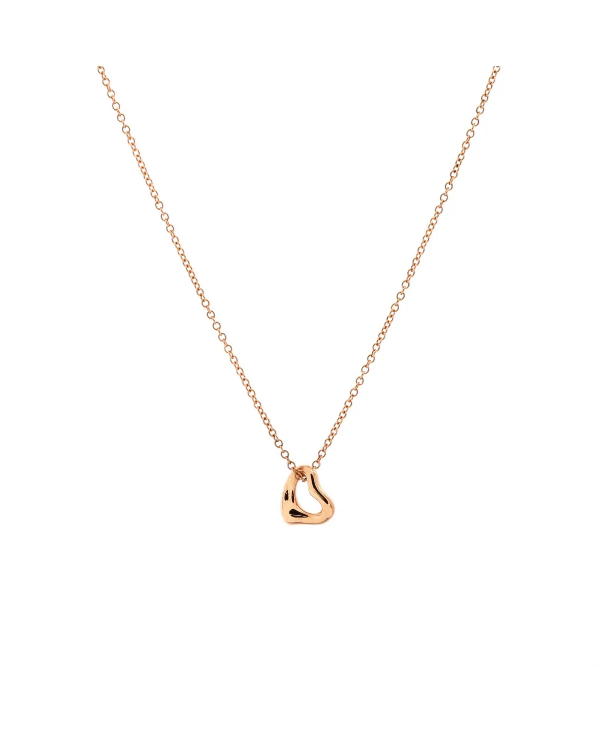Pre-Owned Tiffany & Co Elsa Peretti Open Heart Pendant Necklace by Tiffany & Co.