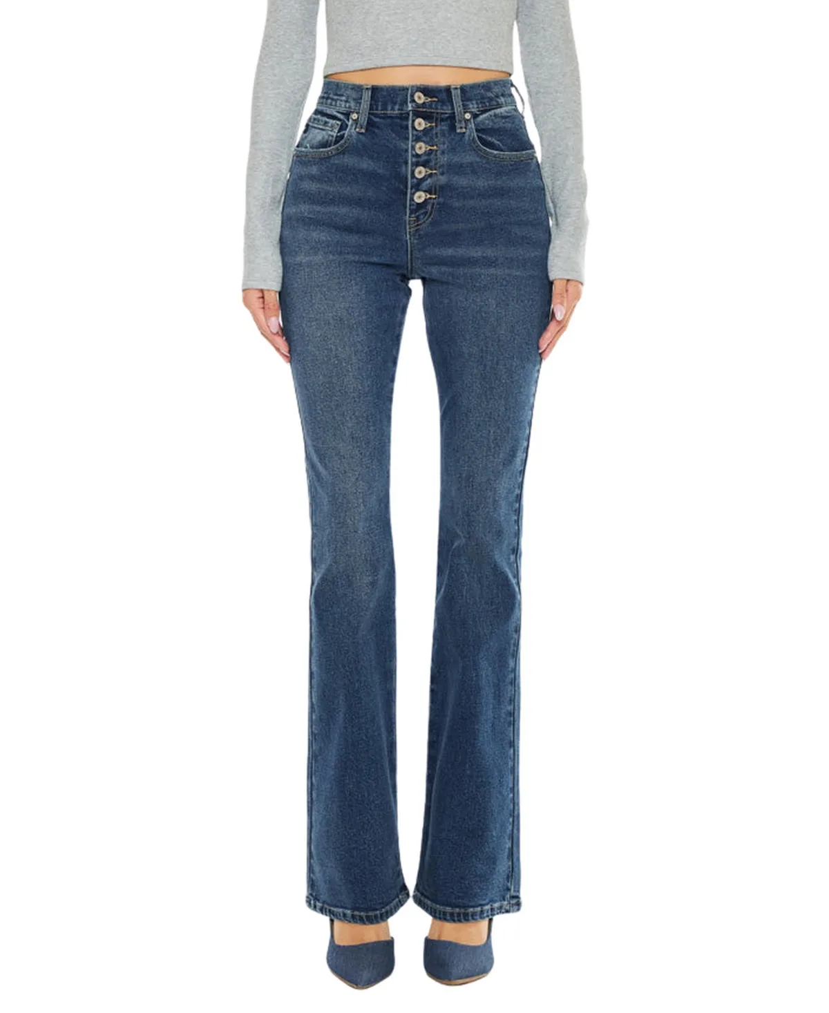 Zina High Rise Vintage Bootcut Jeans by Kancan