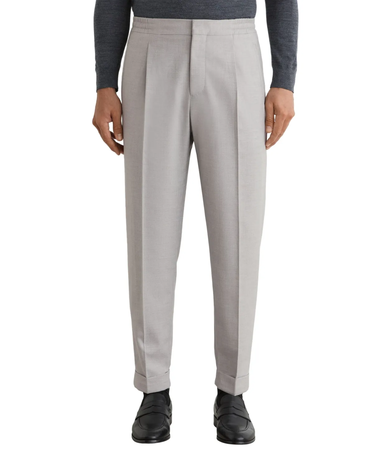 Brighton Pleated Relaxed-Fit Pants by Reiss