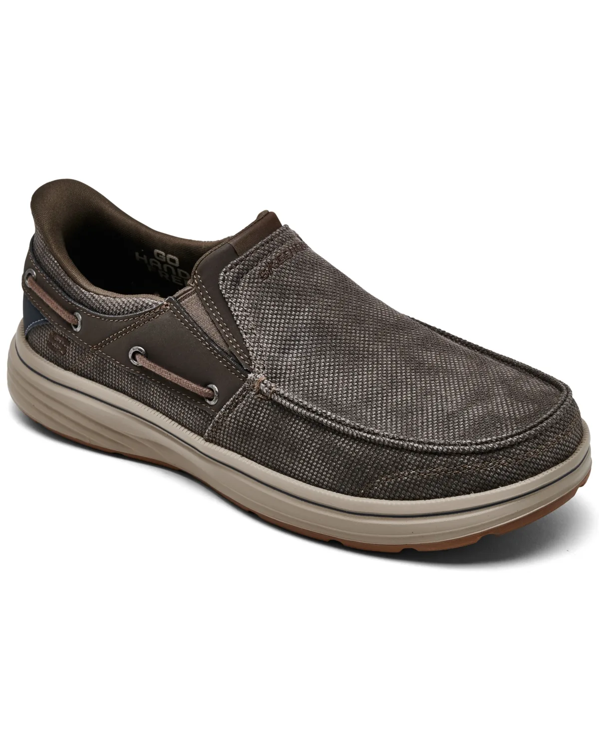 Slip-In Relaxed Fit: Troutt - Rustic Moc-Toe Casual Sneakers by Skechers