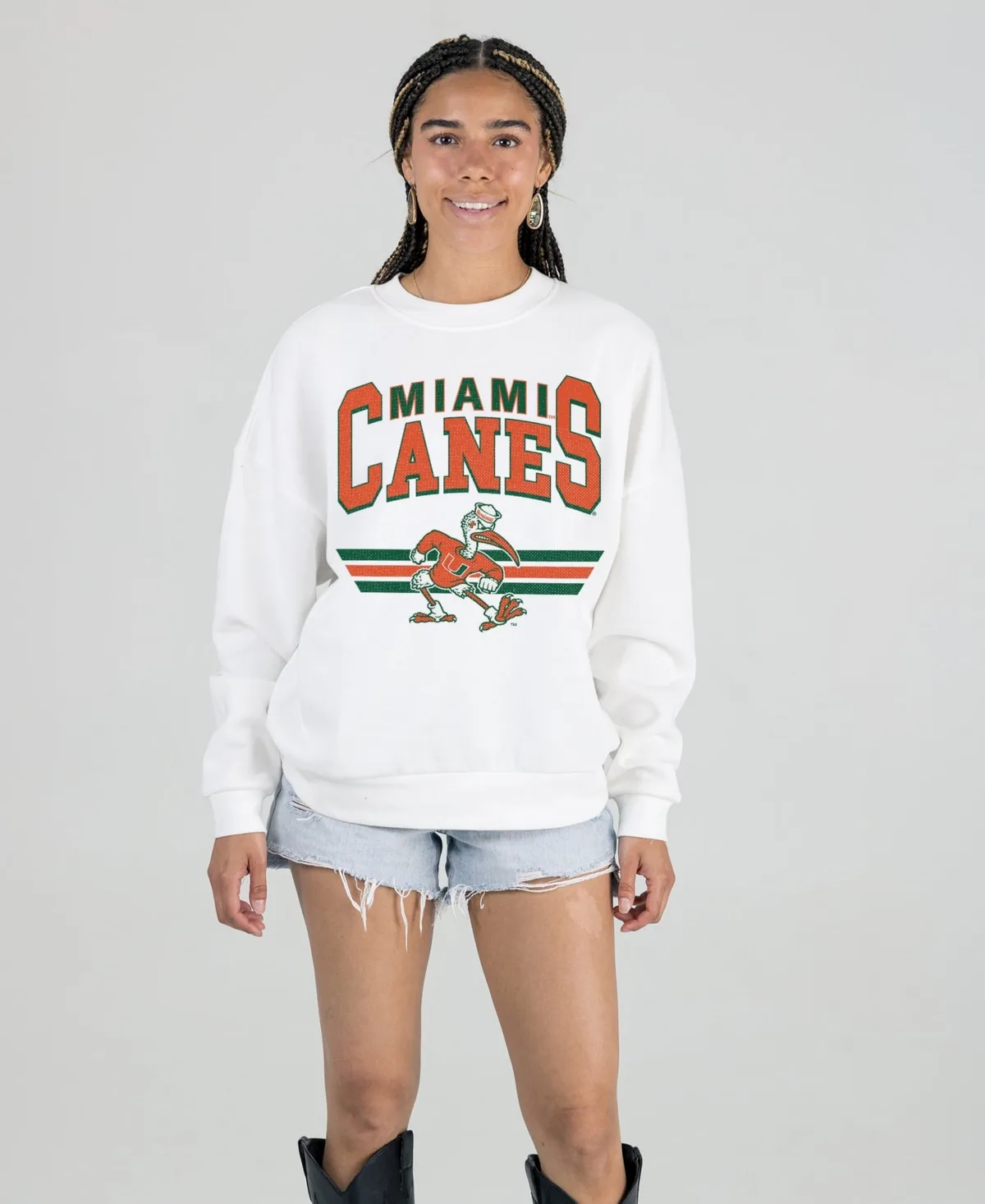 Miami Hurricanes Oversized Premium Fleece Sweatshirt