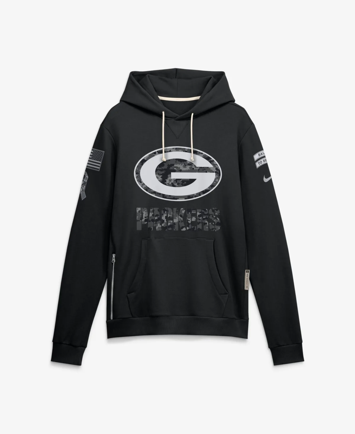Green Bay Packers 2026 Salute to Service Sideline Dri-Fit Pullover Hoodie by Nike