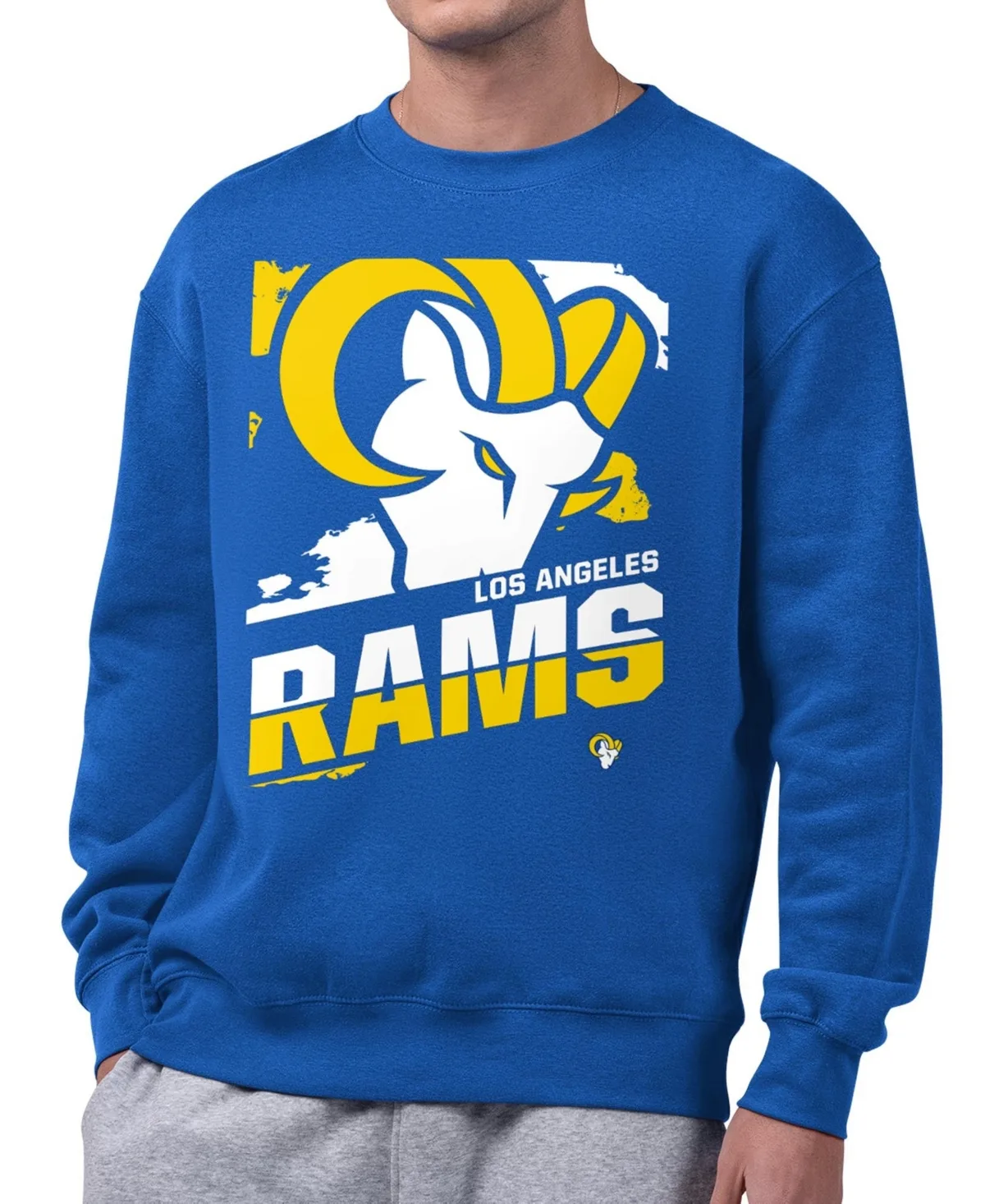 Los Angeles Rams Logo Zoom Graphic Fleece Sweatshirt by Starter