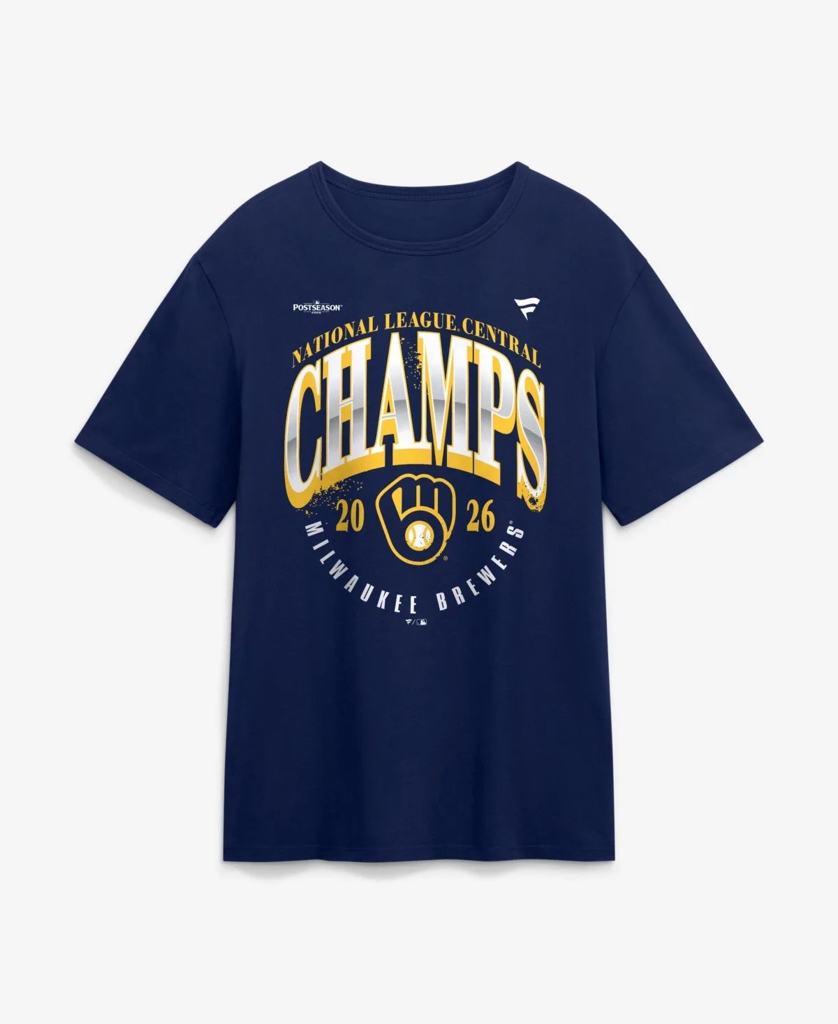 Milwaukee Brewers 2026 Nl Central Division Champions Locker Room T-Shirt