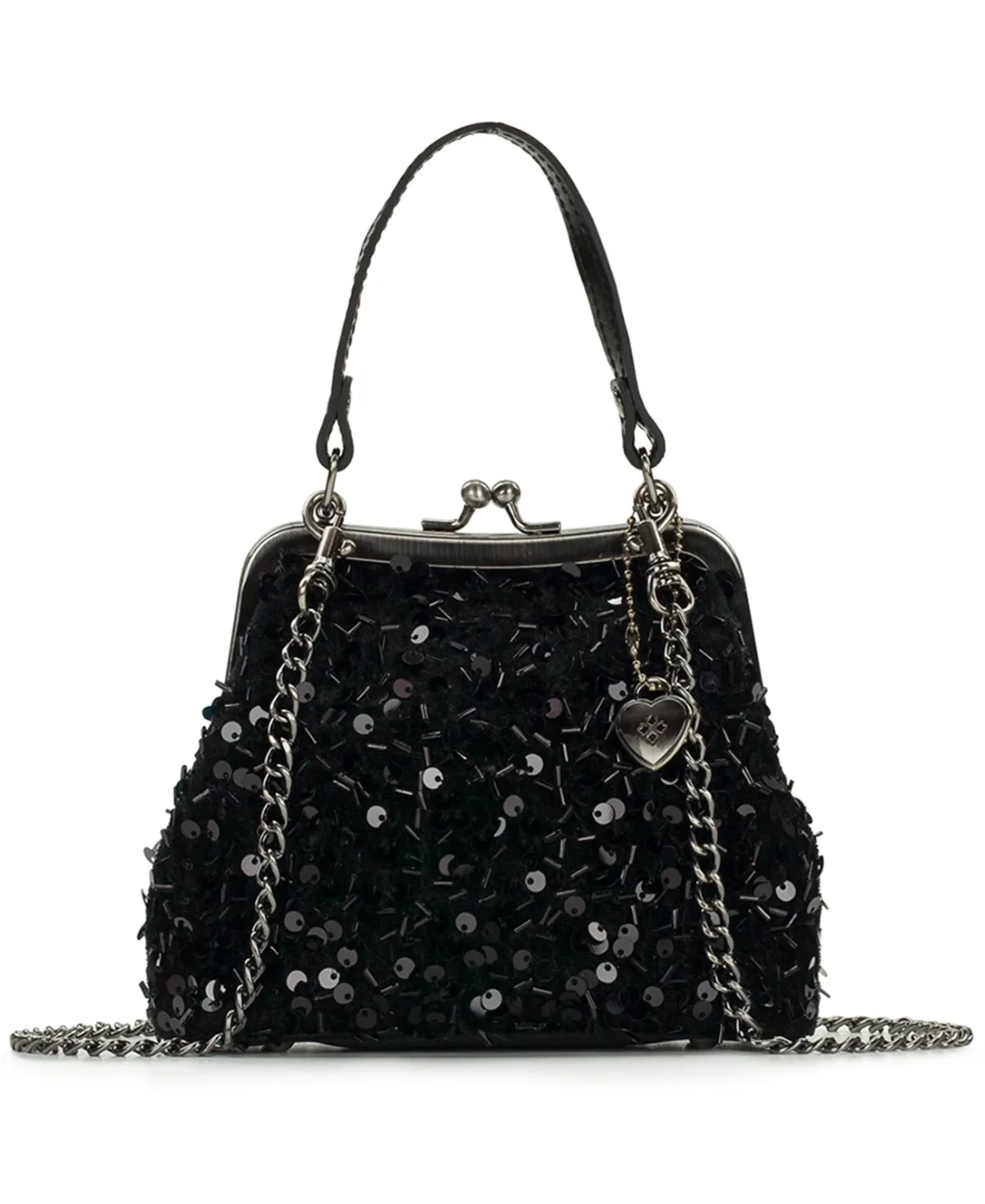 Laureana Leather Chain Mini Crossbody Handbag by Patricia Nash