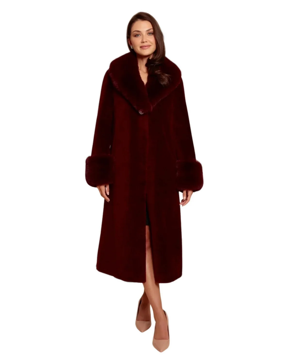 Sunset Boulevard Long Wool Coat by Santinni