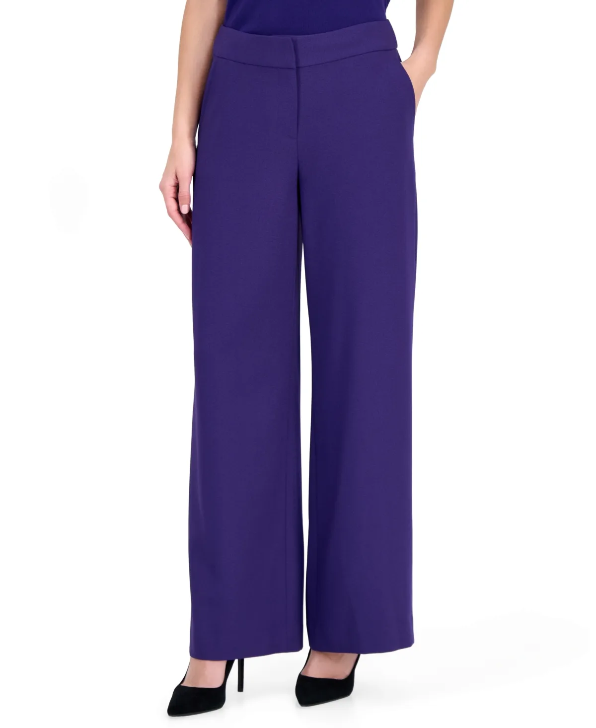 Mid-Rise Wide Leg Pants by Tahari