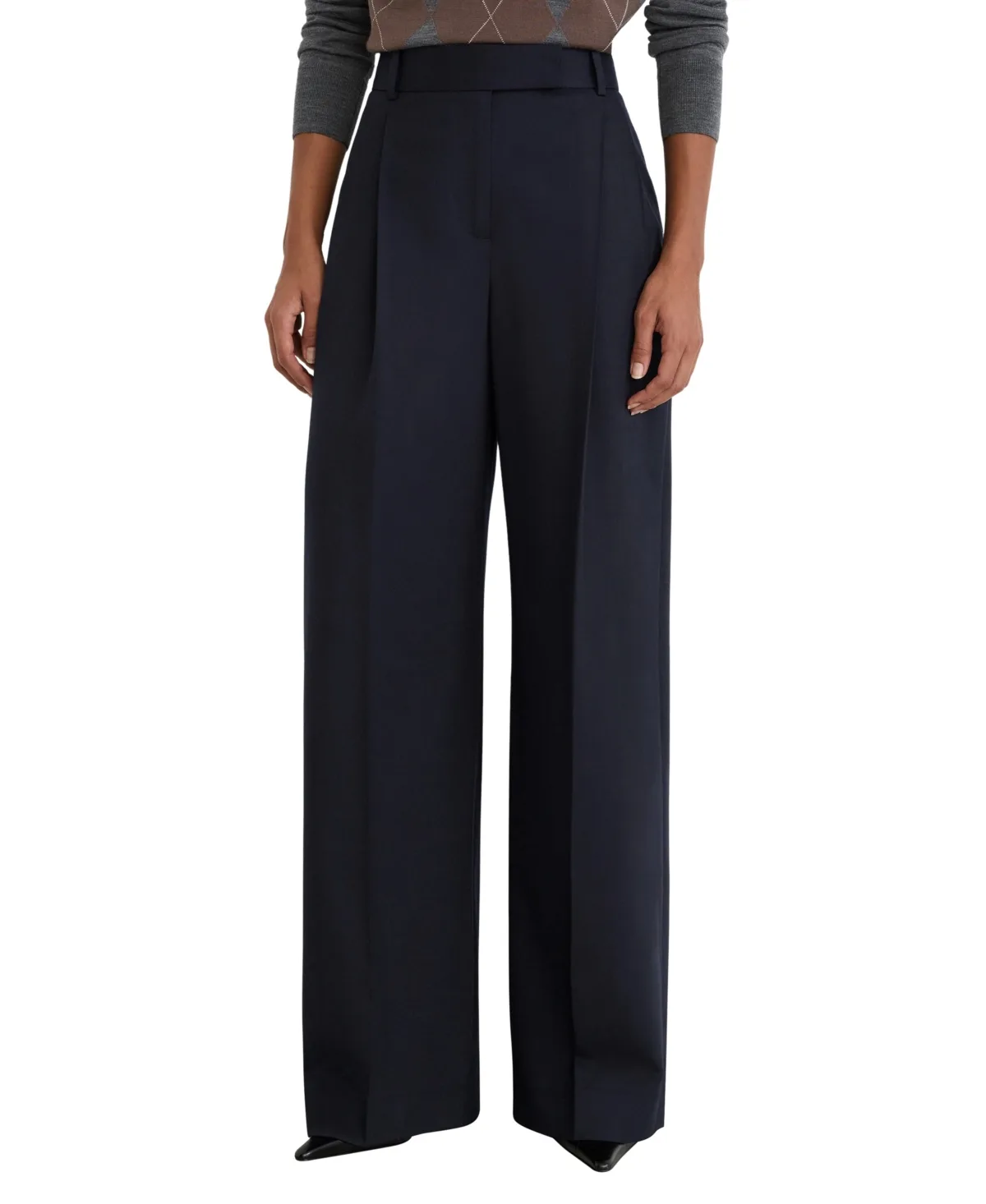 Luna Pleated Wide Leg Pants by Reiss