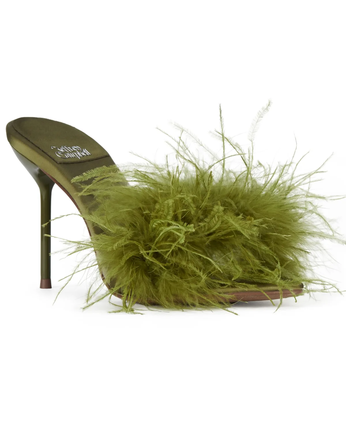 Hey-Ya Feathered High-Heel Dress Sandals by Jeffrey Campbell