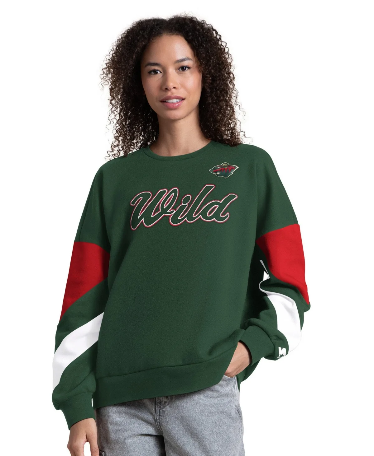 Minnesota Wild Grand Slam Sleeve Color Block Sweatshirt
