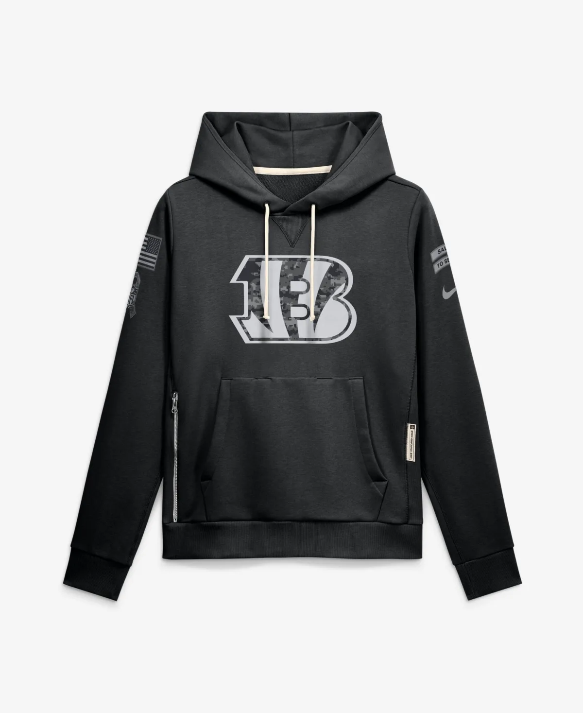 Cincinnati Bengals 2026 Salute to Service Sideline Dri-Fit Pullover Hoodie