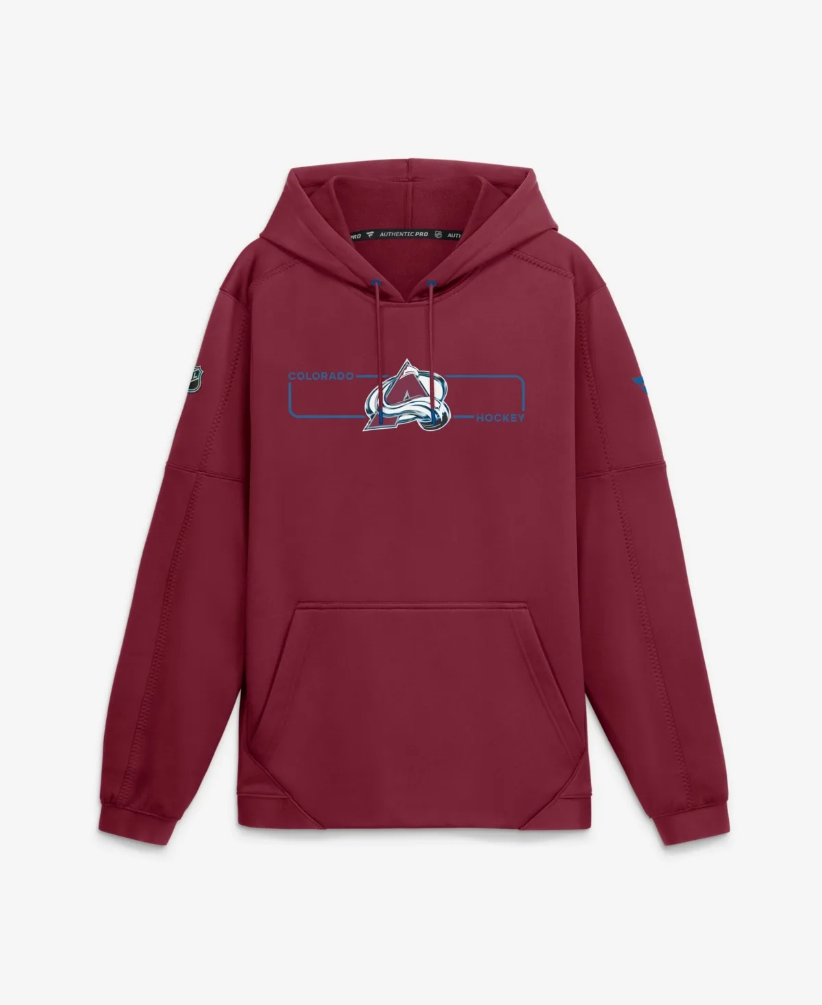 Colorado Avalanche Authentic Pro Rink Fleece Pullover Hoodie