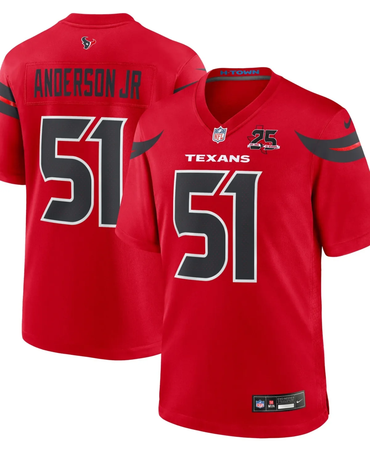 Will Anderson Jr. Houston Texans Alternate 25th Season Game Jersey by Nike