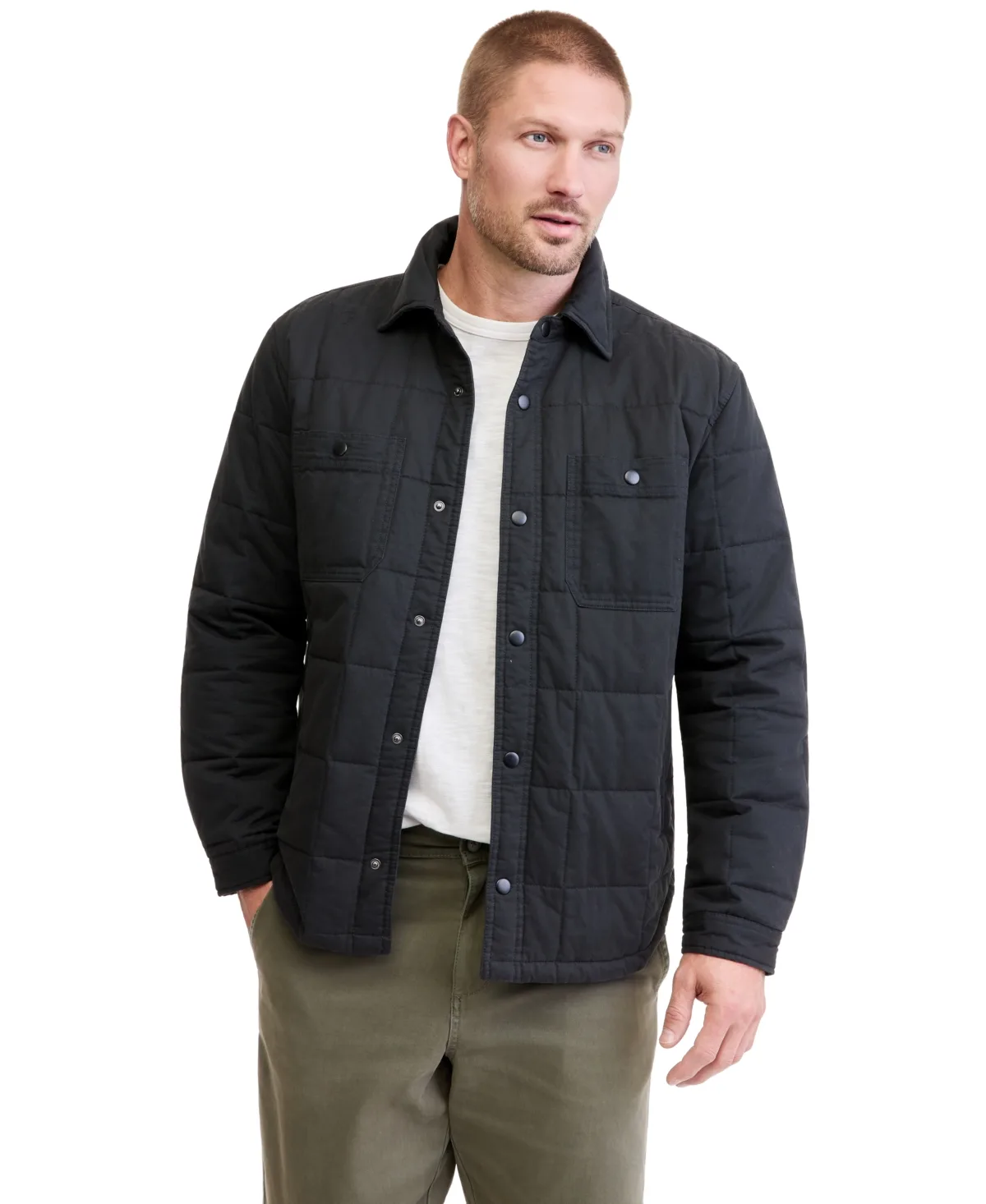 Mahomes Snap-Front Quilted Shirt Jacket by Sun  Stone
