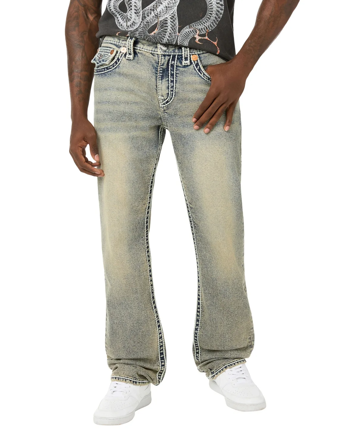 Ricky Straight-Leg Rope Stitch Jeans by True Religion