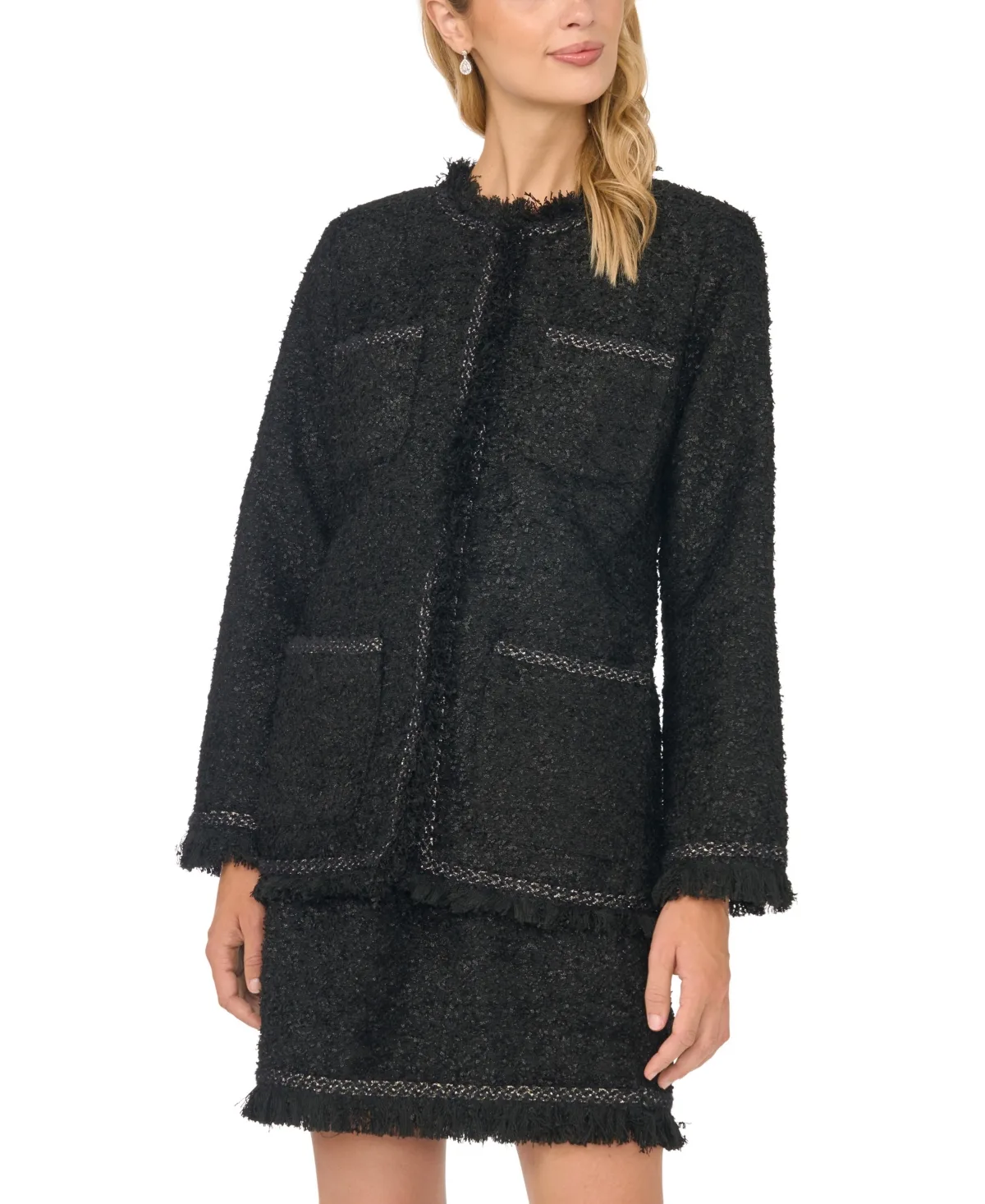 Long-Sleeve Pocketed Work Jacket