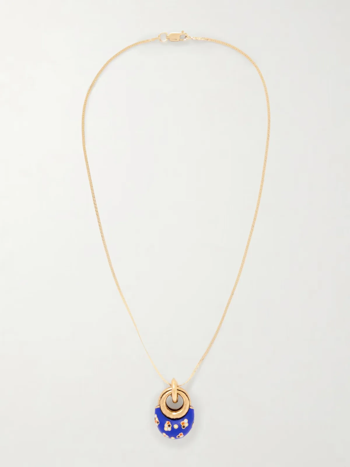 - Niki Drop Gold-plated And Enamel Necklace -
