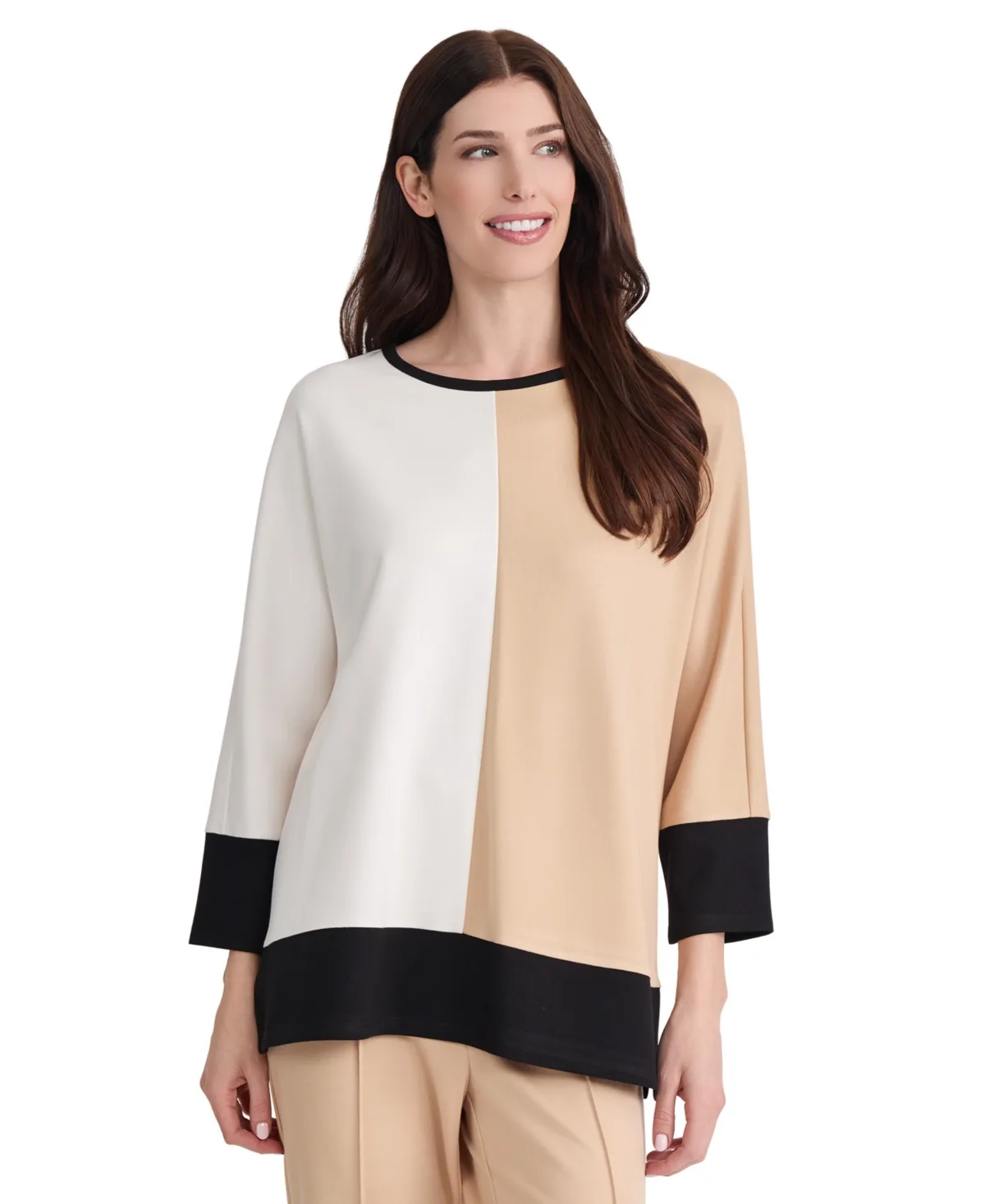 Colorblock Dolman Top by Jones New York