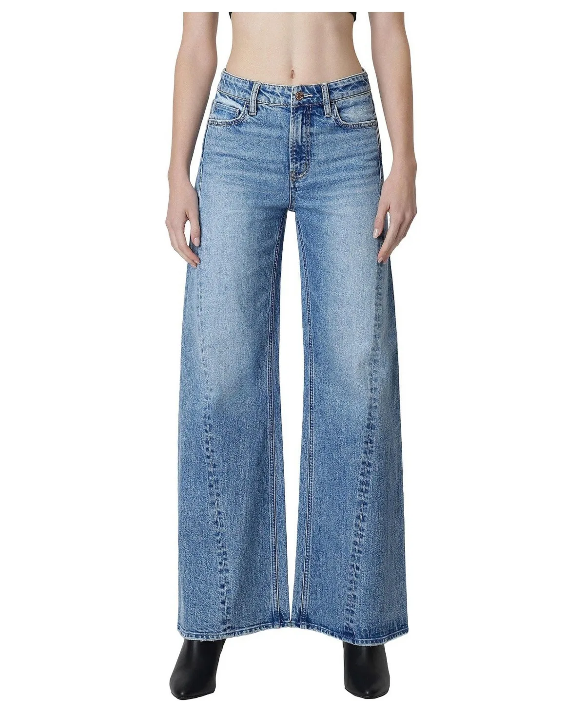 Beautify High-Rise Wide-Leg Jeans by Flying Monkey