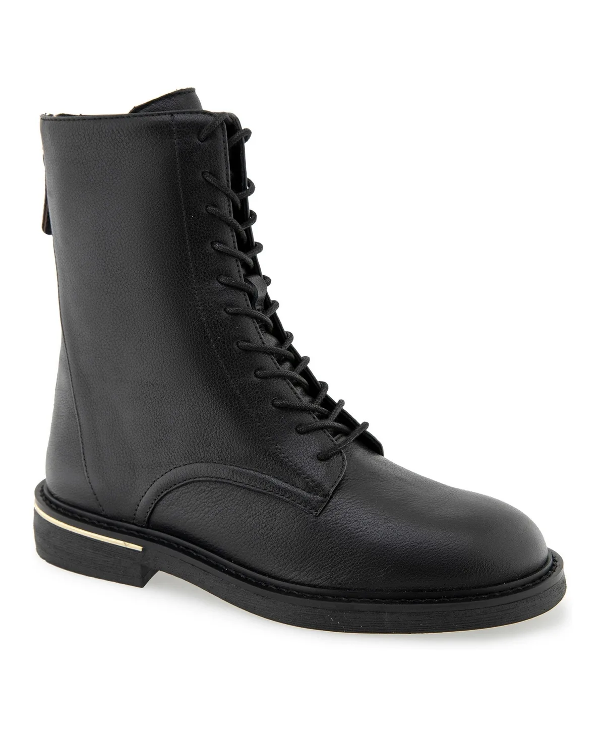 Haizea Combat Round-Toe Boots