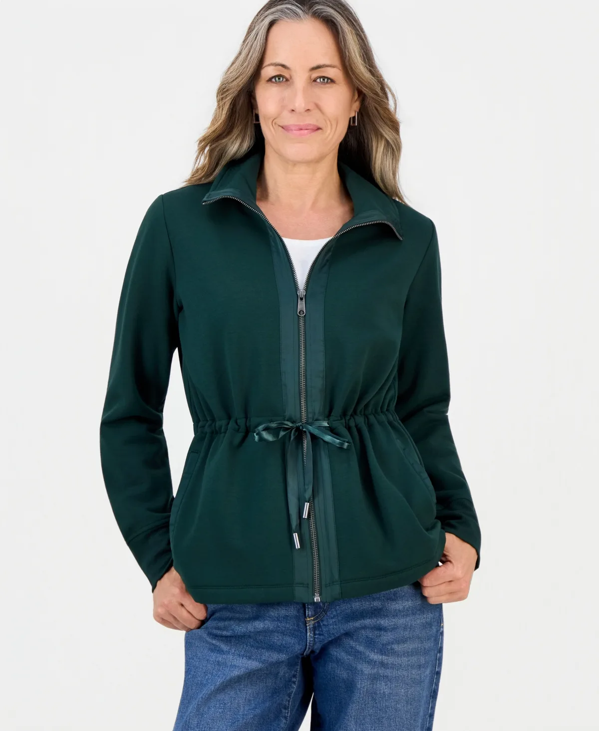 LuxLounge Collared Fleece Jacket