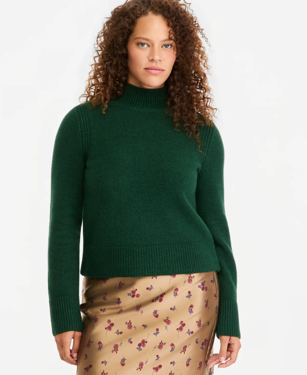 Roll Mock Neck Sweater by On 34th