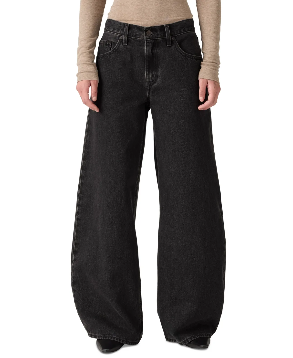 Teardrop Wide-Leg Mid Rise Non-Stretch Jeans by Levi's