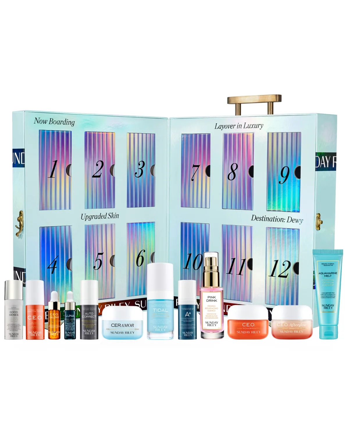 12 Days of Sunday Mini Advent Travel Essentials Kit by Sunday Riley
