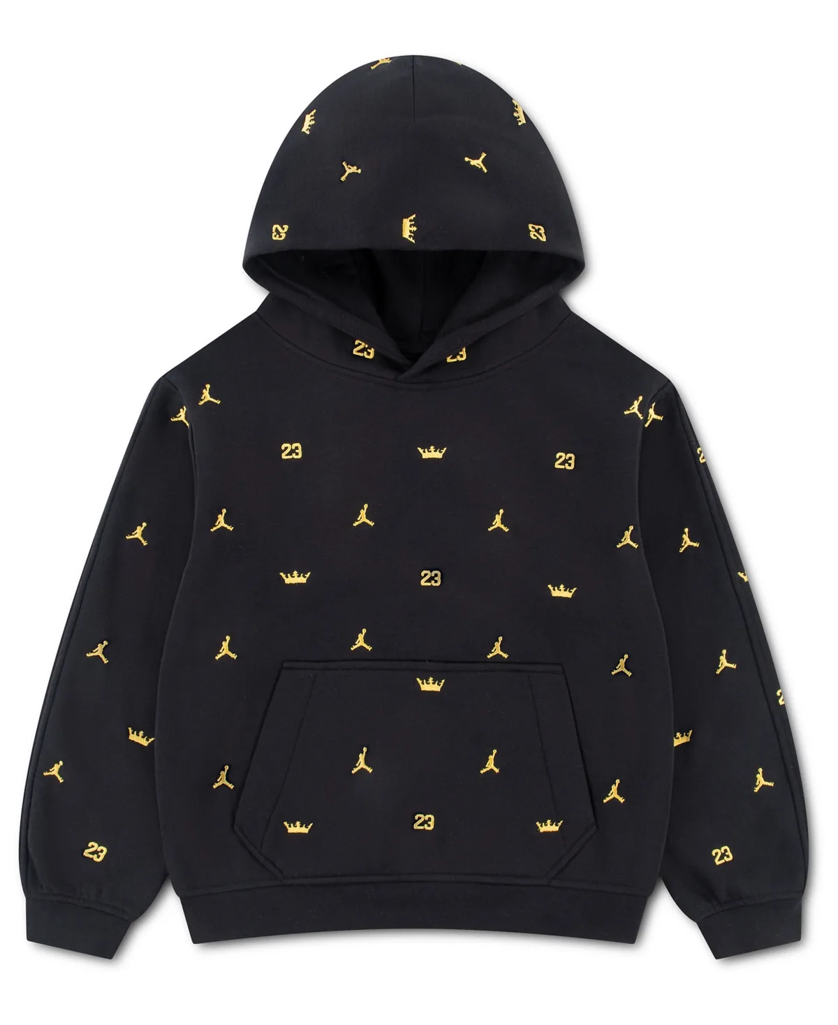 Royal Court Printed Hooded Kangaroo-Pocket Pullover Hoodie by Jordan