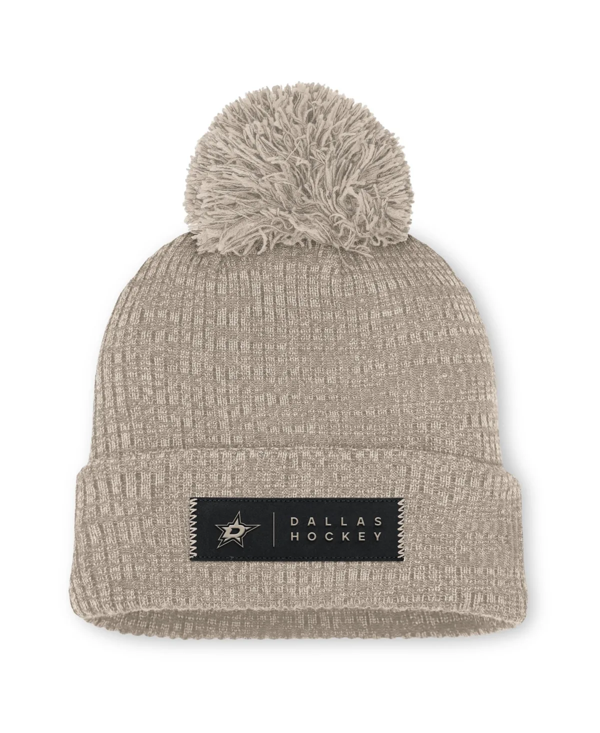 Dallas Stars Authentic Pro Road Cuffed Knit with Pom Hat by Fanatics