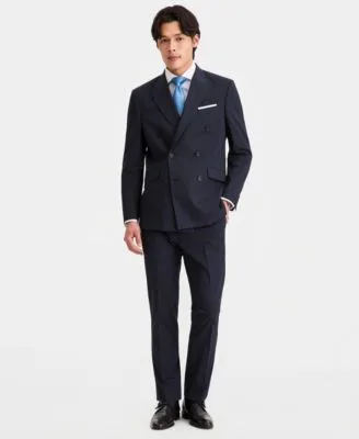 Slim Fit Double Breasted Pinstripe Suit Separates by Kenneth Cole