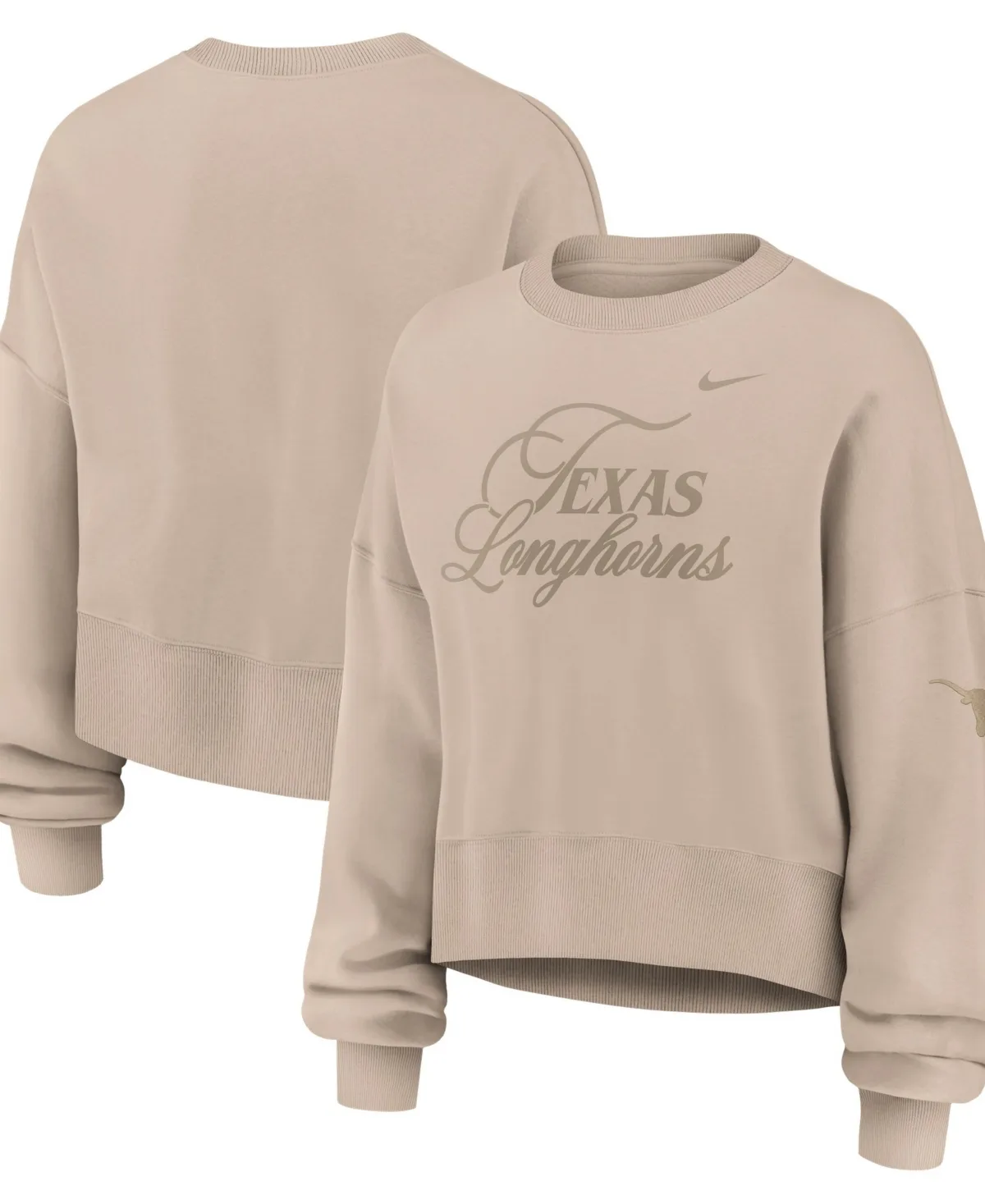 Texas Longhorns Neutral Stance Collection Oversized Phoenix Fleece Sweatshirt by Nike