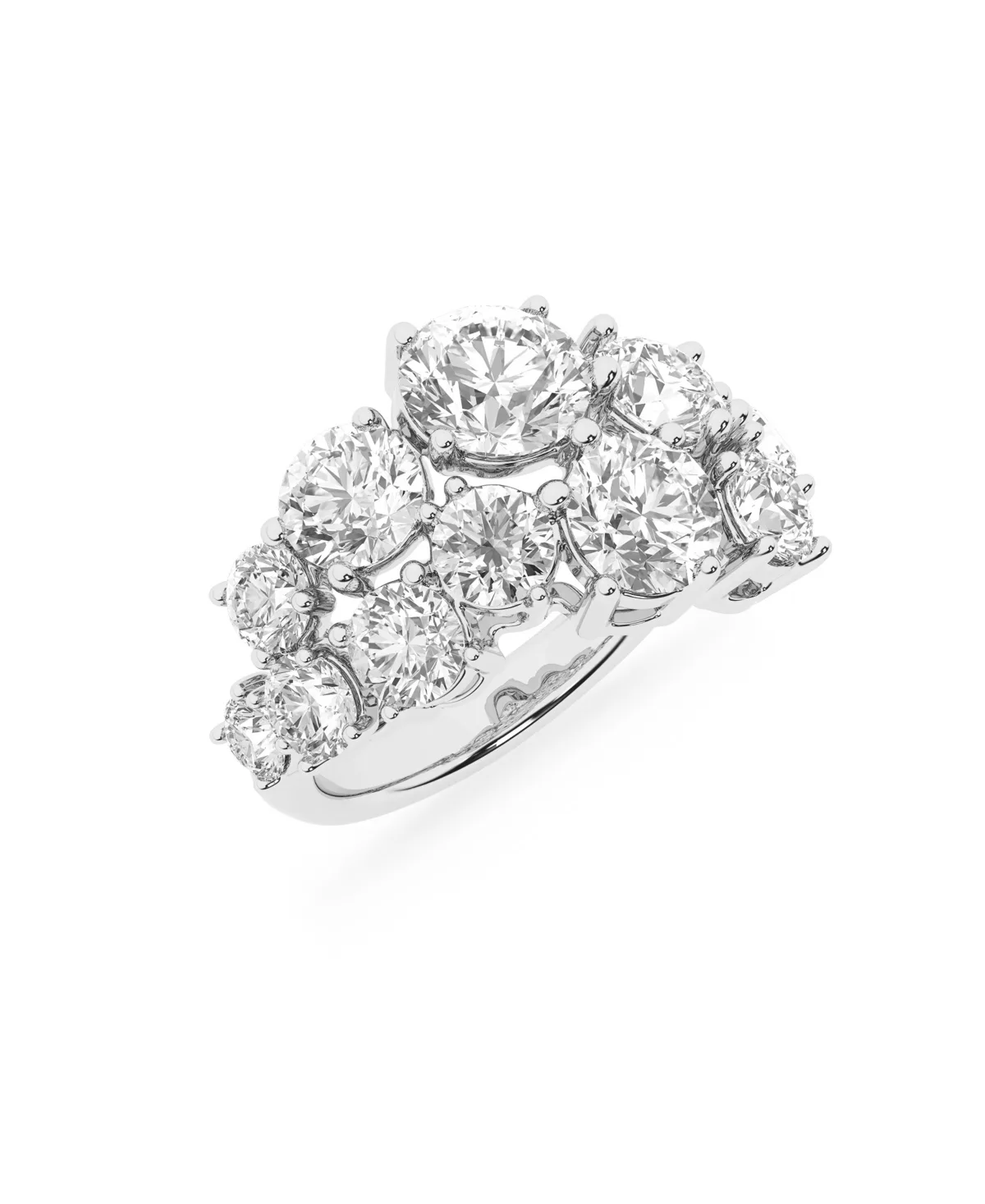 Certified Lab-Grown Diamond Ring (5 ct. t.w.) in 14k White Gold by Badgley Mischka