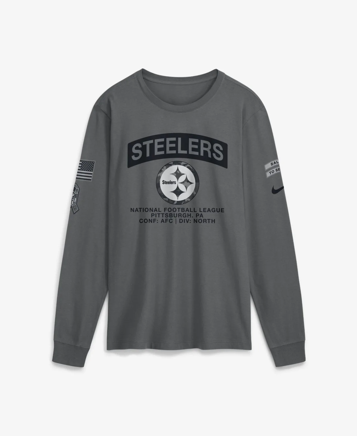 Pittsburgh Steelers 2026 Salute to Service Long Sleeve T-Shirt
