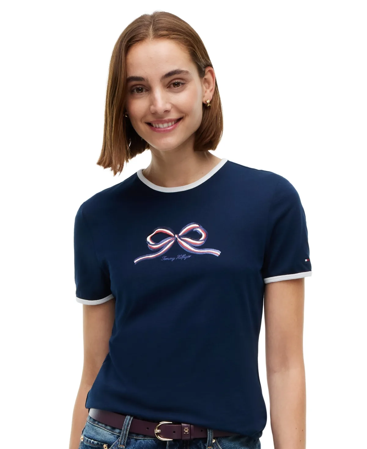 Holiday Graphics Ringer T-Shirt by Tommy Hilfiger