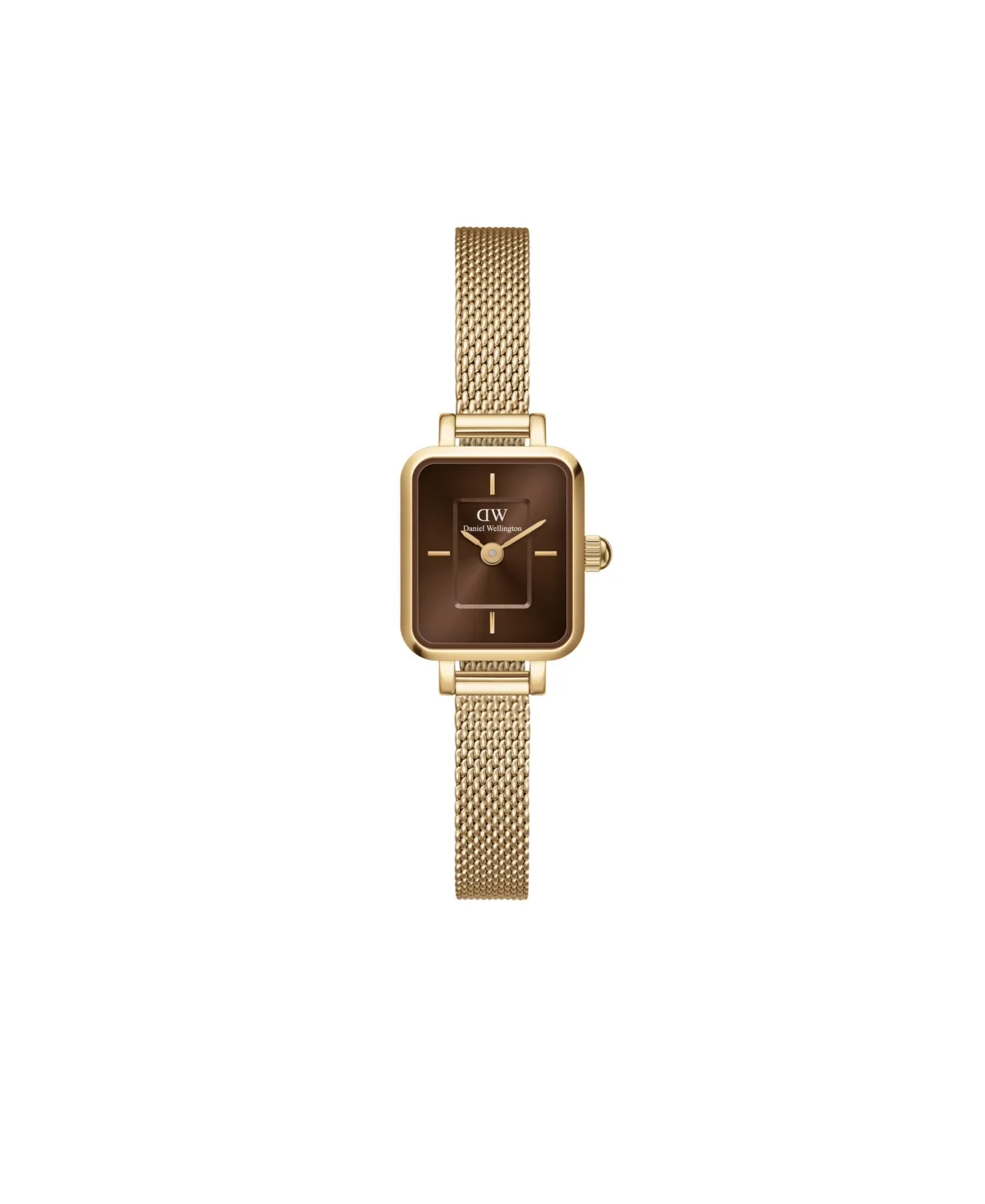 Analog Gold-Tone Stainless Steel Mesh Watch, 15mm by Daniel Wellington