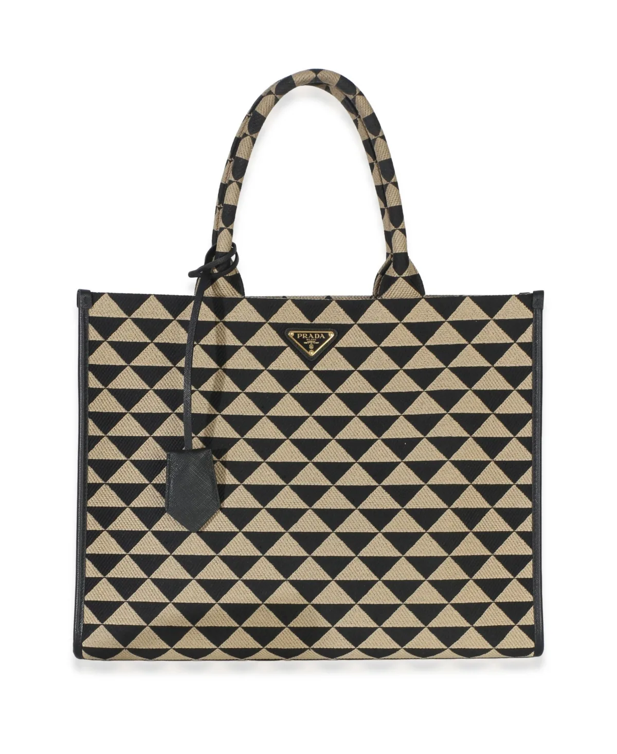 Prada Symbole Canvas Pre-Loved Large Tote, 15 x 12 x 3.8 by Prada