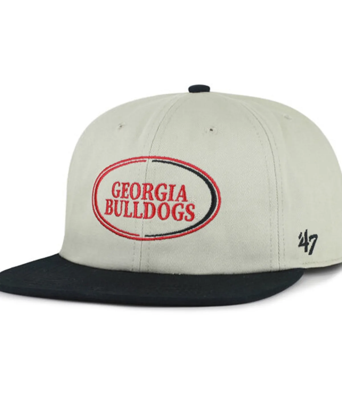 Georgia Bulldogs Ovalcrest Captain Snapback Hat by 47 Brand