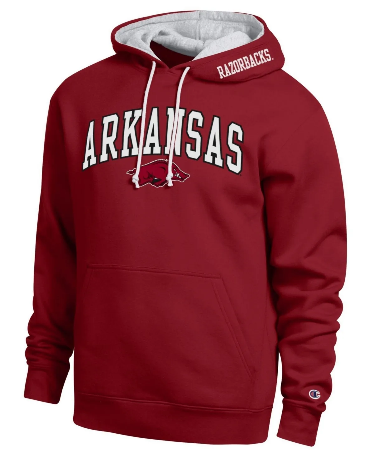 Arkansas Razorbacks Arch Tackle Twill Hoodie by Champion