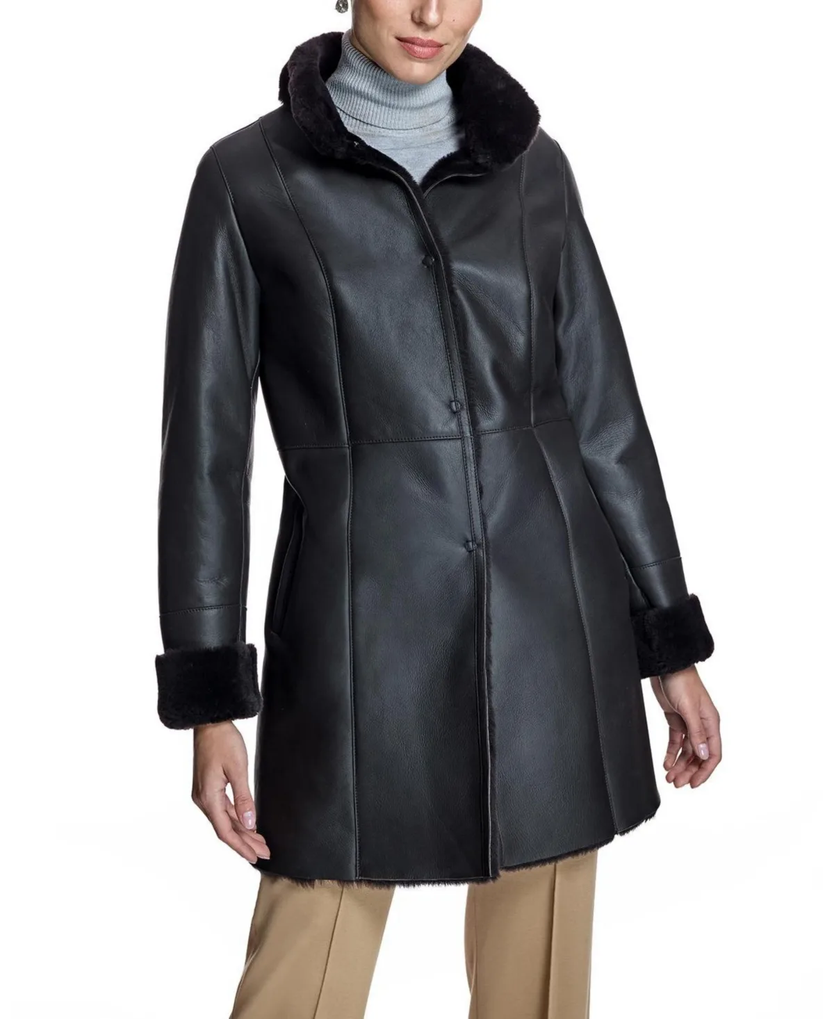 Nappa Shearling Jacket by Julia & Stella by Maximilian
