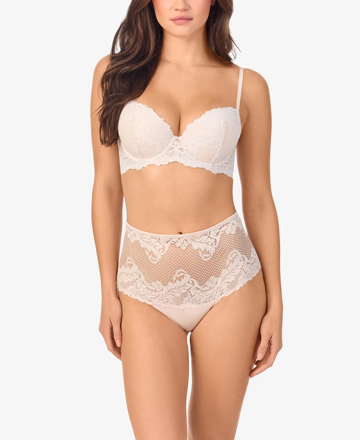 Lace Allure Underwire Adjustable-Strap Demi Bra by Le Mystère