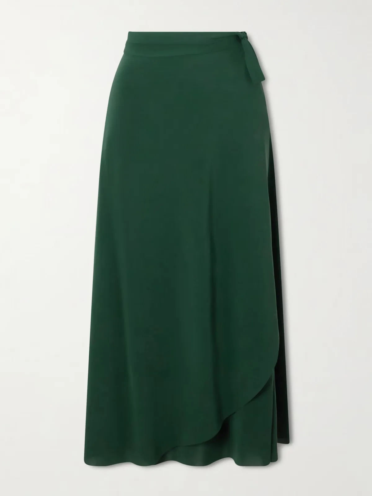 - Julieta Stretch-jersey Wrap Midi Skirt -
