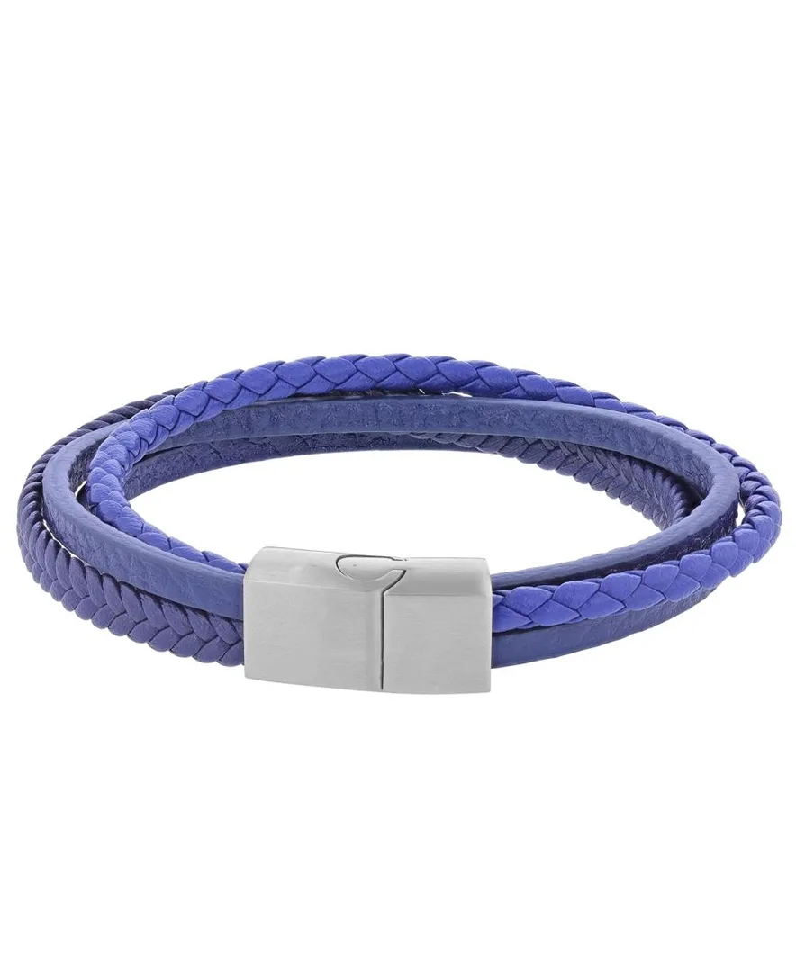 Platinum-Plated Cylinder Lock Four-Layer Bracelet by Quiksilver