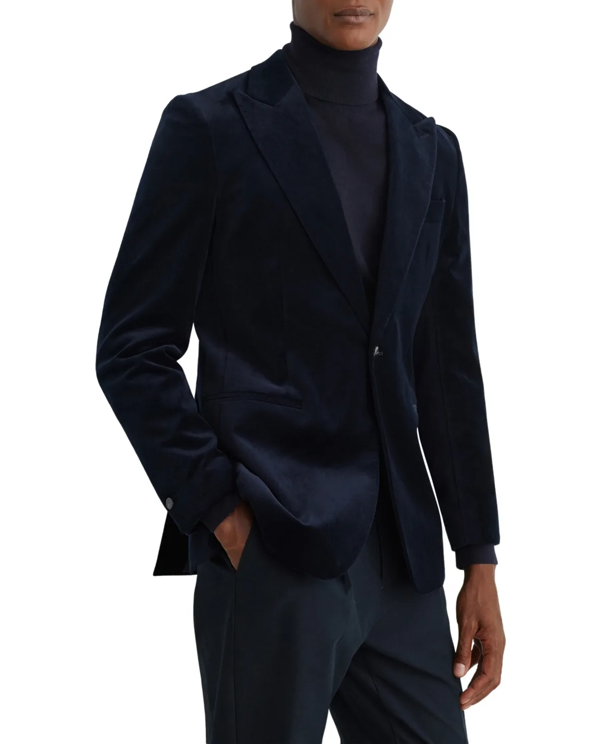 Apsara Velvet Tailored-Fit with Peak Lapels Blazer