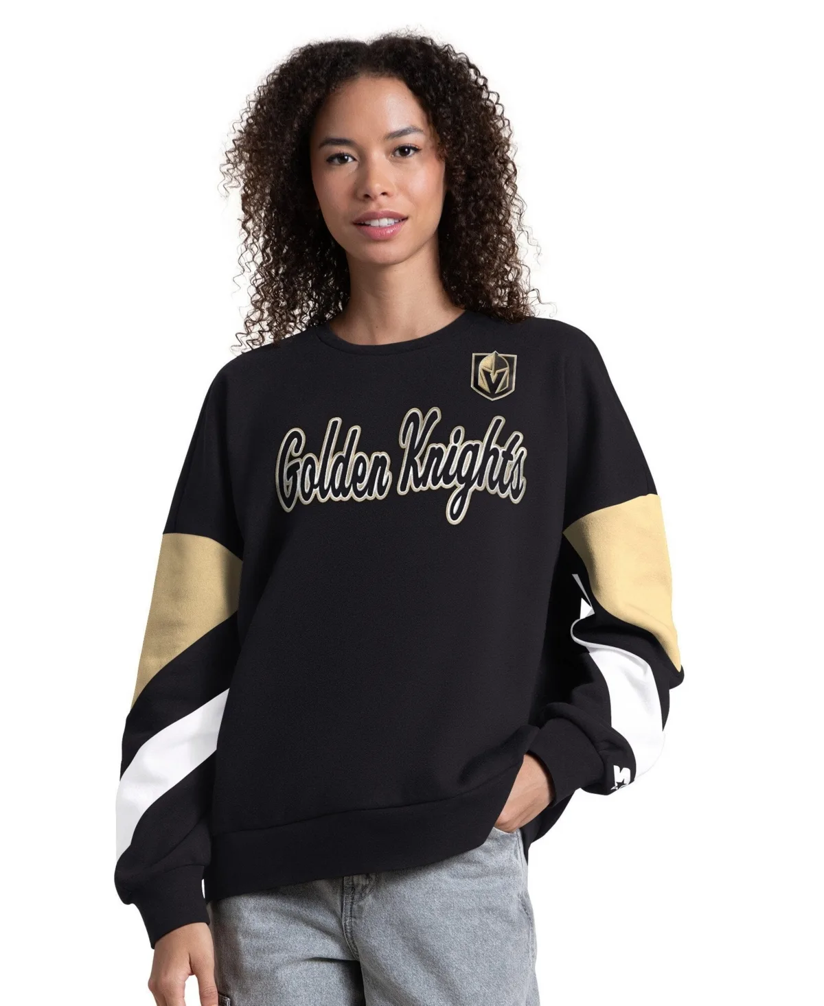 Vegas Golden Knights Grand Slam Sleeve Color Block Sweatshirt