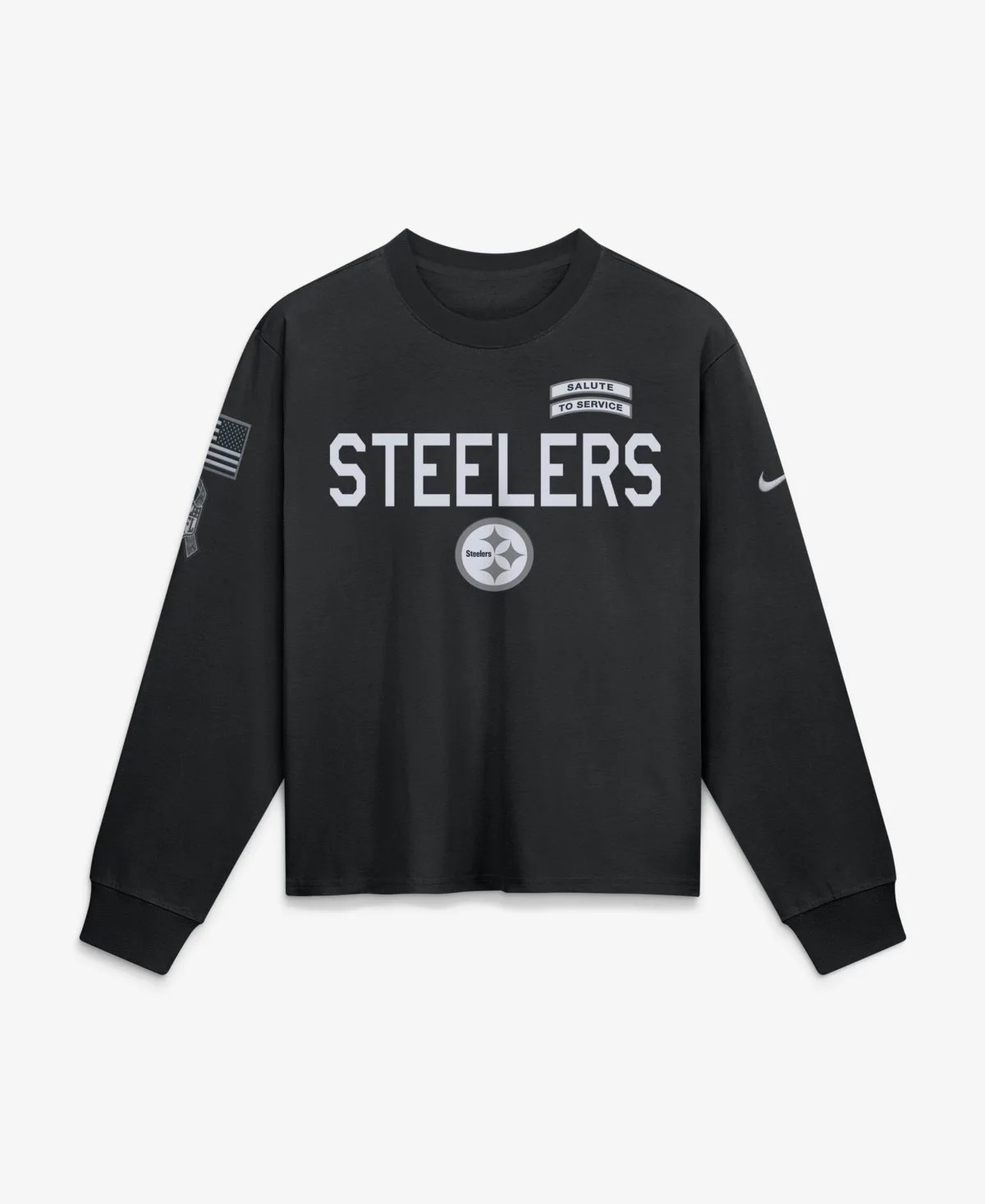 Pittsburgh Steelers 2026 Salute to Service Sideline Long Sleeve T-Shirt by Nike